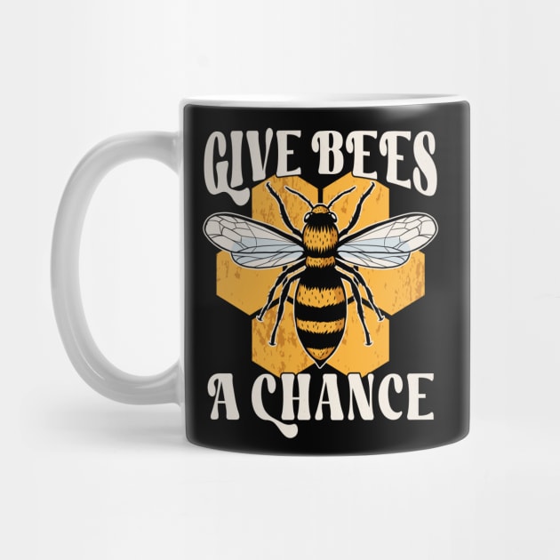 Save The bees "Give Bees A Chance" by FloraLi